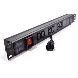kenable 007759, Horizontal, Aluminium, Black, 6 AC outlet(s), C13 coupler, C14 coupler