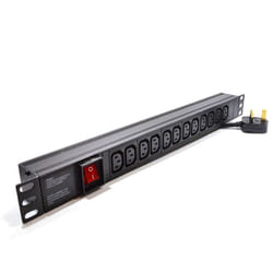 kenable 007763 power distribution unit (PDU) 12 AC outlet(s) Black
