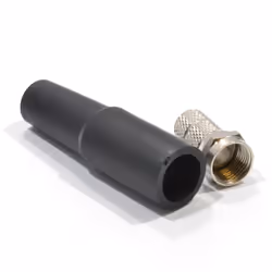 kenable F Type Twist On Plug End for Satellite Coax Cable & Weatherproof Boot