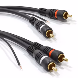 kenable Twin RCA Shielded Phono Audio Cable Oxygen Free Copper & Tag Wire 3m