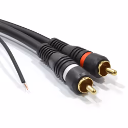 kenable Twin RCA Shielded Phono Audio Cable Oxygen Free Copper & Tag Wire 3m