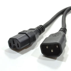 kenable 007833 power cable Black 1 m C14 coupler C15 coupler