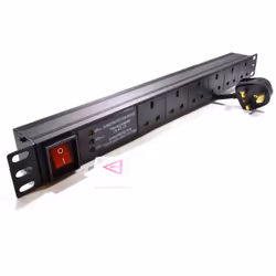 kenable 007845, 1U, Horizontal, Black, 6 AC outlet(s), Type G, Type G