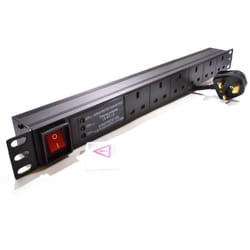 kenable 007845 power distribution unit (PDU) 6 AC outlet(s) 1U Black
