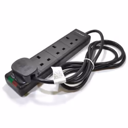 kenable 007860, 4 AC outlet(s), Type G (BS 1363), 250 V, 13 A, 2 m