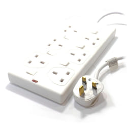 kenable 007870 power extension 5 m 6 AC outlet(s) Indoor White
