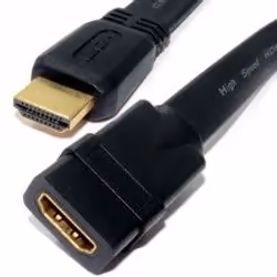 kenable 007887, 2 m, HDMI Type A (Standard), HDMI Type A (Standard), Black