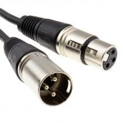kenable 007902 audio cable 0.5 m XLR Black