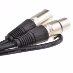 kenable 007902 audio cable 0.5 m XLR Black