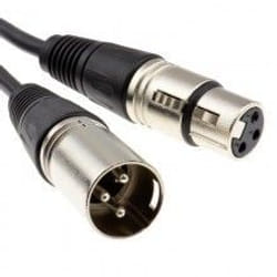 kenable 007903 audio cable 0.75 m XLR Black