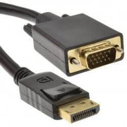 kenable 007917 video cable adapter VGA (D-Sub) DisplayPort Black