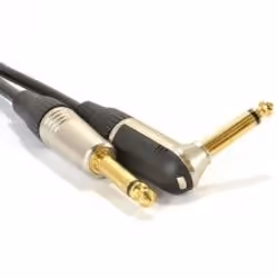 kenable 007931 audio cable 2 m 6.35mm Black, Gold
