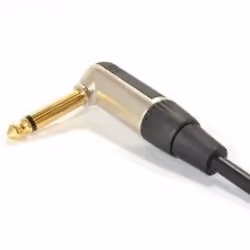 kenable 007931 audio cable 2 m 6.35mm Black, Gold