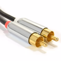 kenable 007945 audio cable 2 m 3.5mm 2 x RCA Black, Gold, Silver