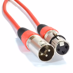 kenable XLR Microphone Lead Male to Female Audio Cable RED  5m
