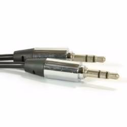 kenable 008045 audio cable 1 m 3.5mm Black, Silver