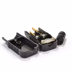 kenable Heavy Duty Rewireable IEC C14 Kettle Lead Male Inline Plug 10A 230V