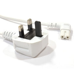 kenable 008095 power cable Red, White 0.5 m Power plug type G C7 coupler