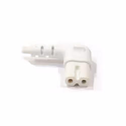 kenable Power Cord UK Plug to Right Angle Figure 8 Lead Cable C7 0.5m WHITE