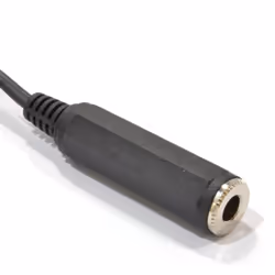 kenable 008110 audio cable 0.5 m 2 x 6.35mm 6.35mm Black