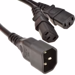 kenable 008114, 1.8 m, C14 coupler, 2 x C13 coupler, 240 V