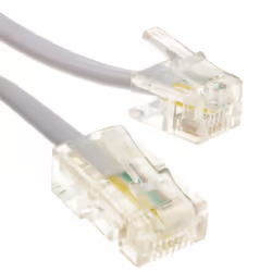 kenable RJ11 Male Plug to 4 wire RJ45 Male Plug Flat Cable Lead 20m