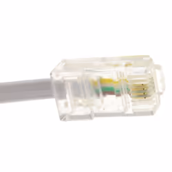 kenable RJ11 Male Plug to 4 wire RJ45 Male Plug Flat Cable Lead 20m