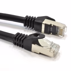 kenable Cat6A SSTP Snagless RJ45 Network Ethernet 10GIG Cable 15m BLACK