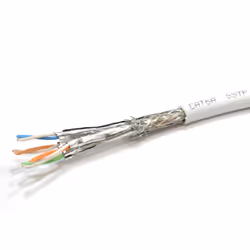 kenable Cat6A SSTP Snagless RJ45 Network Ethernet 10GIG Cable  0.3m WHITE