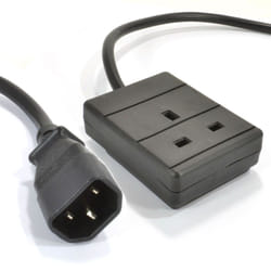 kenable 008298 power extension 3 m 1 AC outlet(s) Indoor Black