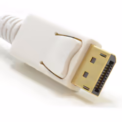 kenable Mini DisplayPort Male Plug to Display Port Plug Monitor Cable White 3m