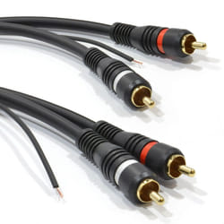 kenable 008332 audio cable 2 m 2 x RCA Black