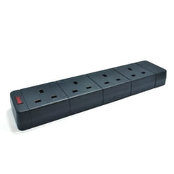 kenable 008336 power extension 4 AC outlet(s) Black