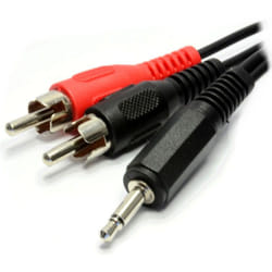 kenable 008401 audio cable 2 m 3.5mm 2 x RCA Black