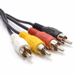kenable Phono RCA Extension Lead for Audio and Video 4 Plugs to Sockets 1.5m