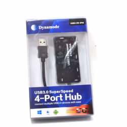 USB 3.0 SuperSpeed 4 Port USB Hub up to 4 Devices to 1 USB Port 5GBPS