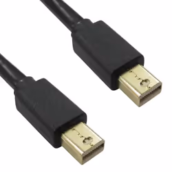 kenable 008524, 5 m, Mini DisplayPort, Mini DisplayPort, Male, Male, Black