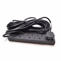 kenable 008530 power extension 15 m 4 AC outlet(s) Indoor Black