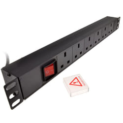 kenable 008539 power distribution unit (PDU) 6 AC outlet(s) 1U Black