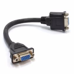 kenable 008550, 0.14 m, VGA (D-Sub), VGA (D-Sub), Female, Female, Black