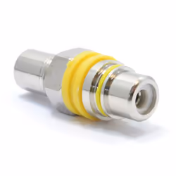 kenable RCA Phono SPDIF Audio or Composite Video Panel Mount Adapter Yellow