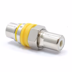kenable RCA Phono SPDIF Audio or Composite Video Panel Mount Adapter Yellow