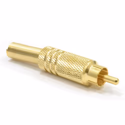 kenable HQ RCA Phono Plug All Metal Gold Plated Solder Terminal Adapter