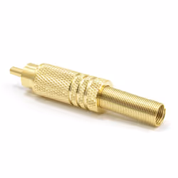 kenable HQ RCA Phono Plug All Metal Gold Plated Solder Terminal Adapter