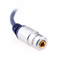 kenable PURE Right Angle Elbow 3.5mm Stereo Jack Plug to Socket Cable 1m