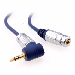 kenable 008602, 3.5mm, Male, 3.5mm, Female, 1 m, Blue
