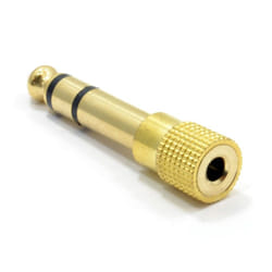 kenable 008638 cable gender changer 6.35 mm 3.5 mm Gold