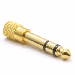 kenable 008638 cable gender changer 6.35 mm 3.5 mm Gold