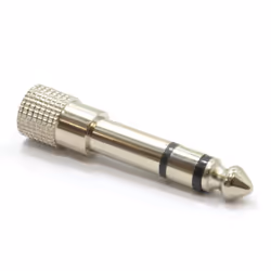 kenable 008639 cable gender changer 6.35 mm 3.5 mm Silver