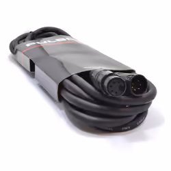 PULSE DMX Spiral Shielded Insulated 5 Pin 2 Pair Male Female Cable 5m